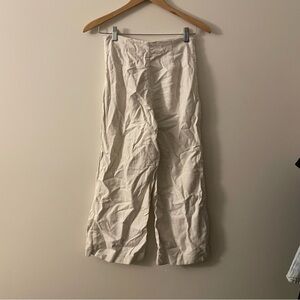 Moon River White Linen Pants size small